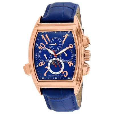 Christian Van Sant Grandeur 45mm Watch In Blue