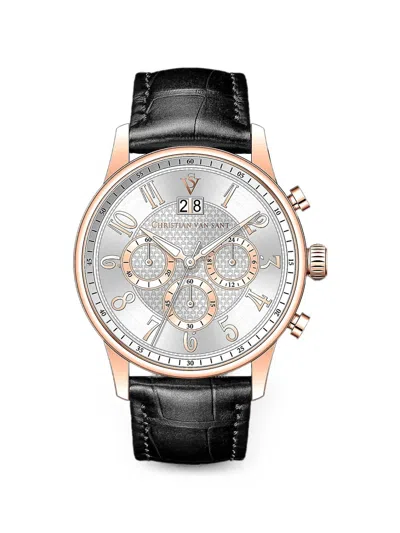 Christian Van Sant Heritage 42mm Watch In Metallic