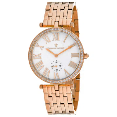 Christian Van Sant Hush Crystal-embellished 36mm Watch In Gold