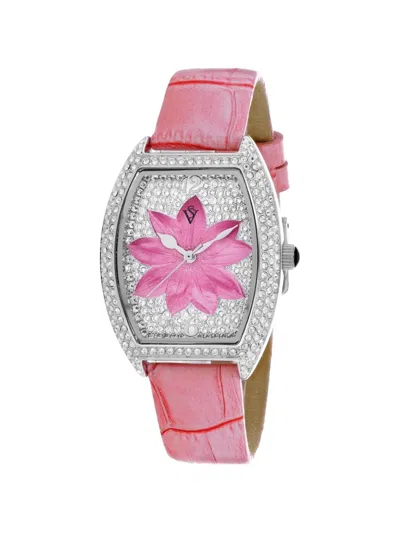 Christian Van Sant Lotus 36mm Watch In Pink