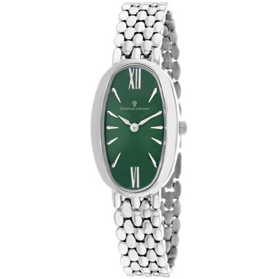Christian Van Sant Lucia Quartz Green Dial Ladies Watch Cv1813