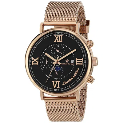 Christian Van Sant Men's Black Dial Watch
