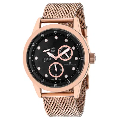 Christian Van Sant Men's Black Dial Watch