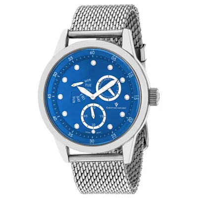 CHRISTIAN VAN SANT MEN'S BLUE DIAL WATCH