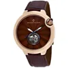 Christian Van Sant Men's Brown Dial Watch In Brown