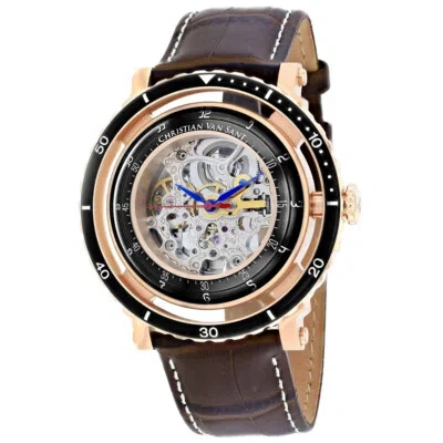 Pre-owned Christian Van Sant Men's Dome Silver Dial Watch - Cv0744