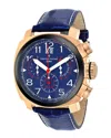 Christian Van Sant Grand Python Quartz Blue Dial Mens Watch Cv3au5