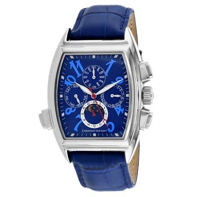 Pre-owned Christian Van Sant Men's Grandeur Blue Dial Watch - Cv2135
