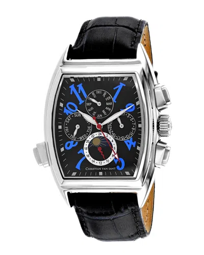 Christian Van Sant Men's Grandeur Watch In Black