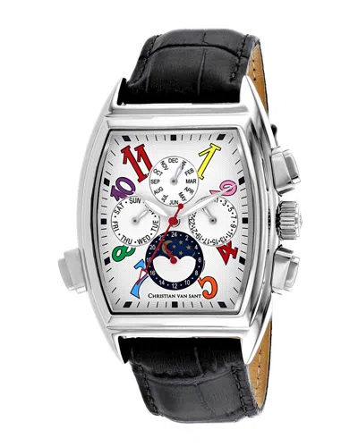 Christian Van Sant Men's Grandeur Watch In White