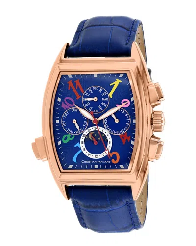 Christian Van Sant Grandeur 45mm Watch In Orange