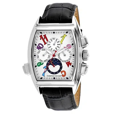Pre-owned Christian Van Sant Men's Grandeur White Dial Watch - Cv2131