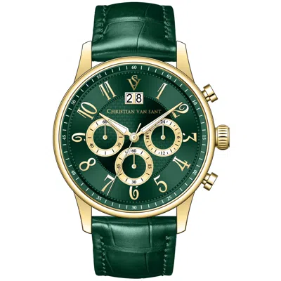 Christian Van Sant Men's Heritage Green Dial Watch