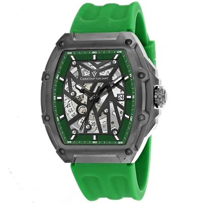 Pre-owned Christian Van Sant Men's Odyssey Black Dial Watch - Cv6188