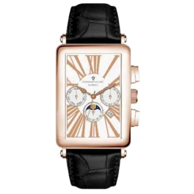 Christian Van Sant Men's Prodigy White Dial Watch In Black