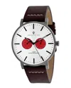 Christian Van Sant Men's Silver Dial Watch In Multi