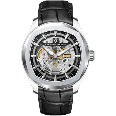 Christian Van Sant Men's Romeo Black Dial Watch