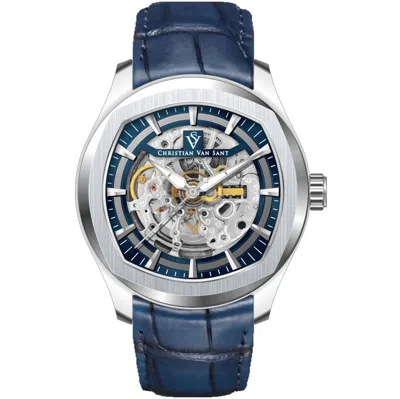 Christian Van Sant Men's Romeo Blue Dial Watch