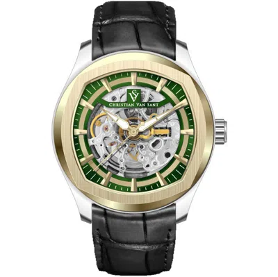 Christian Van Sant Men's Romeo Green Dial Watch