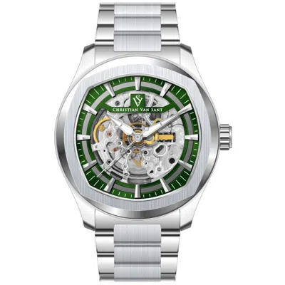 CHRISTIAN VAN SANT MEN'S ROMEO GREEN DIAL WATCH