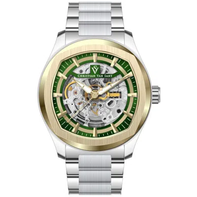 Christian Van Sant Men's Romeo Green Dial Watch