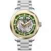 Christian Van Sant Men's Romeo Green Dial Watch In Gold