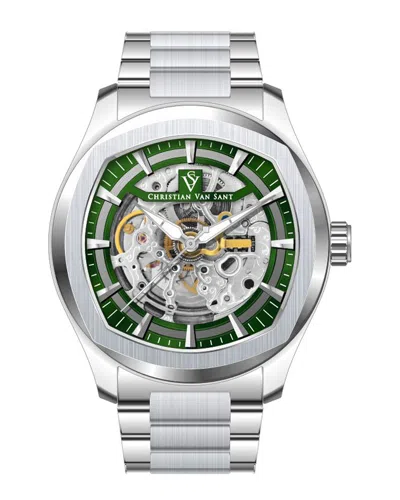 Christian Van Sant Men's Romeo Green Dial Watch
