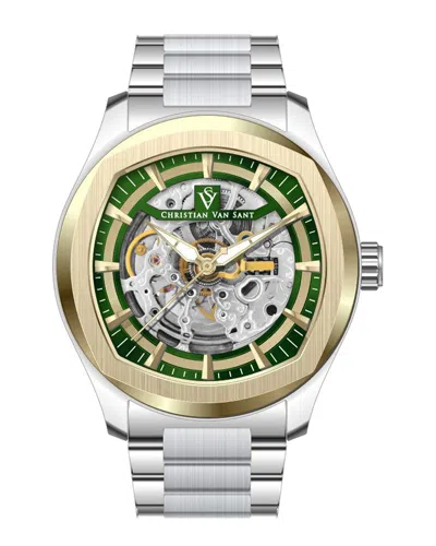 Christian Van Sant Romeo Skeleton 42mm Watch In Gold