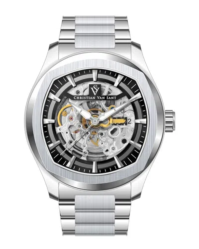 Christian Van Sant Romeo 42mm Watch In Metallic