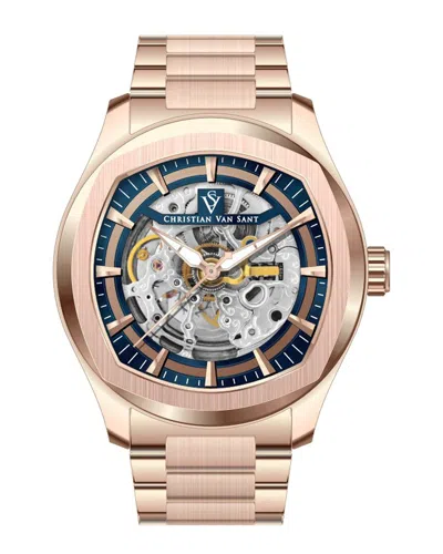 Christian Van Sant Romeo 42mm Watch In Gold