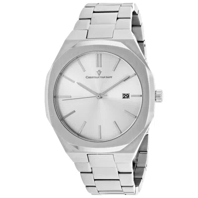 Christian Van Sant Men's Silver Dial Watch
