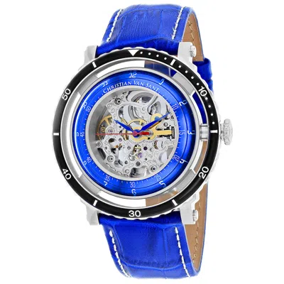 Christian Van Sant Men's Silver Dial Watch In Gold
