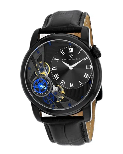 Christian Van Sant Sprocket Auto-quartz Black Dial Mens Watch Cv1550