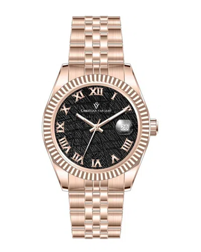 Christian Van Sant Men's Stellar Watch In Black