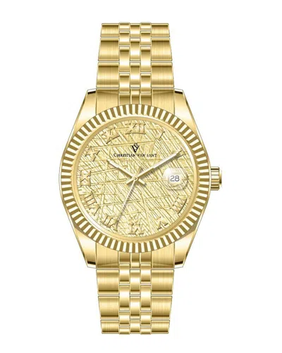 Christian Van Sant Men's Stellar Watch In Gold