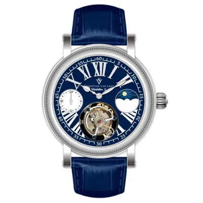 Christian Van Sant Men's Tourbillon X Limited Edition Blue Dial Watch In Multi