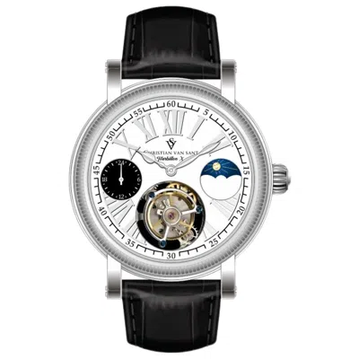 Christian Van Sant Men's Tourbillon X Limited Edition White Dial Watch In Silver