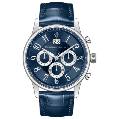 Christian Van Sant Heritage 42mm Watch In Blue