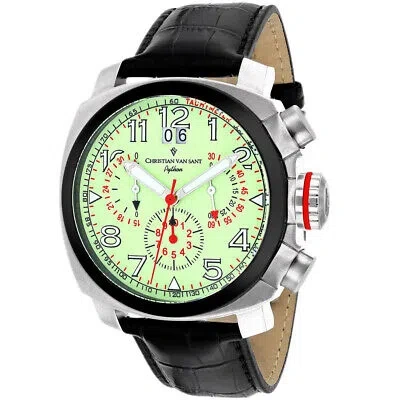 Pre-owned Christian Van Sant Mens Grand Python Luminous Dial Watch - Cv3au7