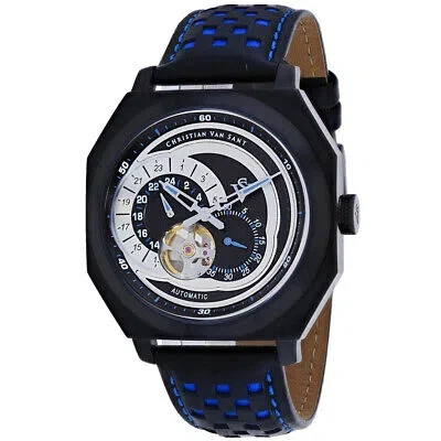 Pre-owned Christian Van Sant Mens Machina Black Dial Watch - Cv0564