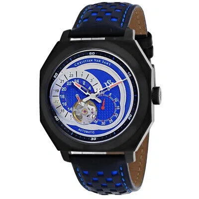 Pre-owned Christian Van Sant Mens Machina Blue Dial Watch - Cv0563