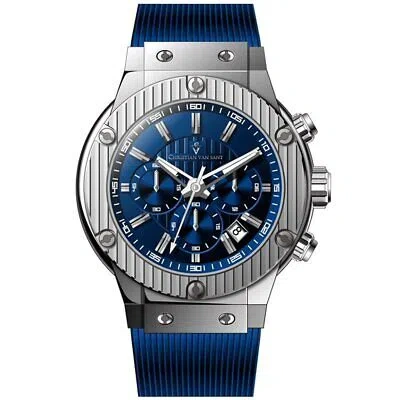 Pre-owned Christian Van Sant Mens Monarchy Blue Dial Watch - Cv8142