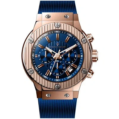 Pre-owned Christian Van Sant Mens Monarchy Blue Dial Watch - Cv8148