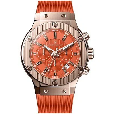 Pre-owned Christian Van Sant Mens Monarchy Orange Dial Watch - Cv8149