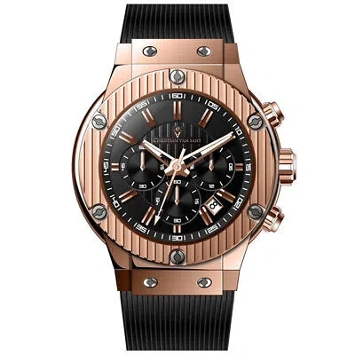 Pre-owned Christian Van Sant Mens Monarchy Red Dial Watch - Cv8147