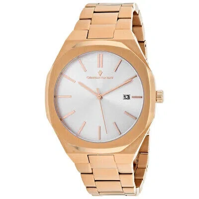 Pre-owned Christian Van Sant Mens Octavius Slim Silver Dial Watch - Cv0523