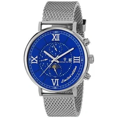 Pre-owned Christian Van Sant Mens Somptueuse Blue Dial Watch - Cv1152