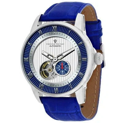 Pre-owned Christian Van Sant Mens Viscay White Dial Watch - Cv0552