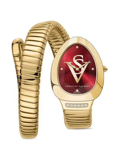 Christian Van Sant Naga 22mm Watch In Gold