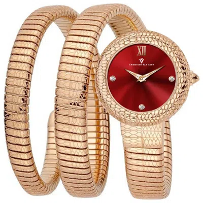 Christian Van Sant Naga Serpent-link 28mm Watch In Gold